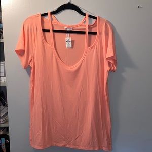 Pink Super soft cut out T-shirt